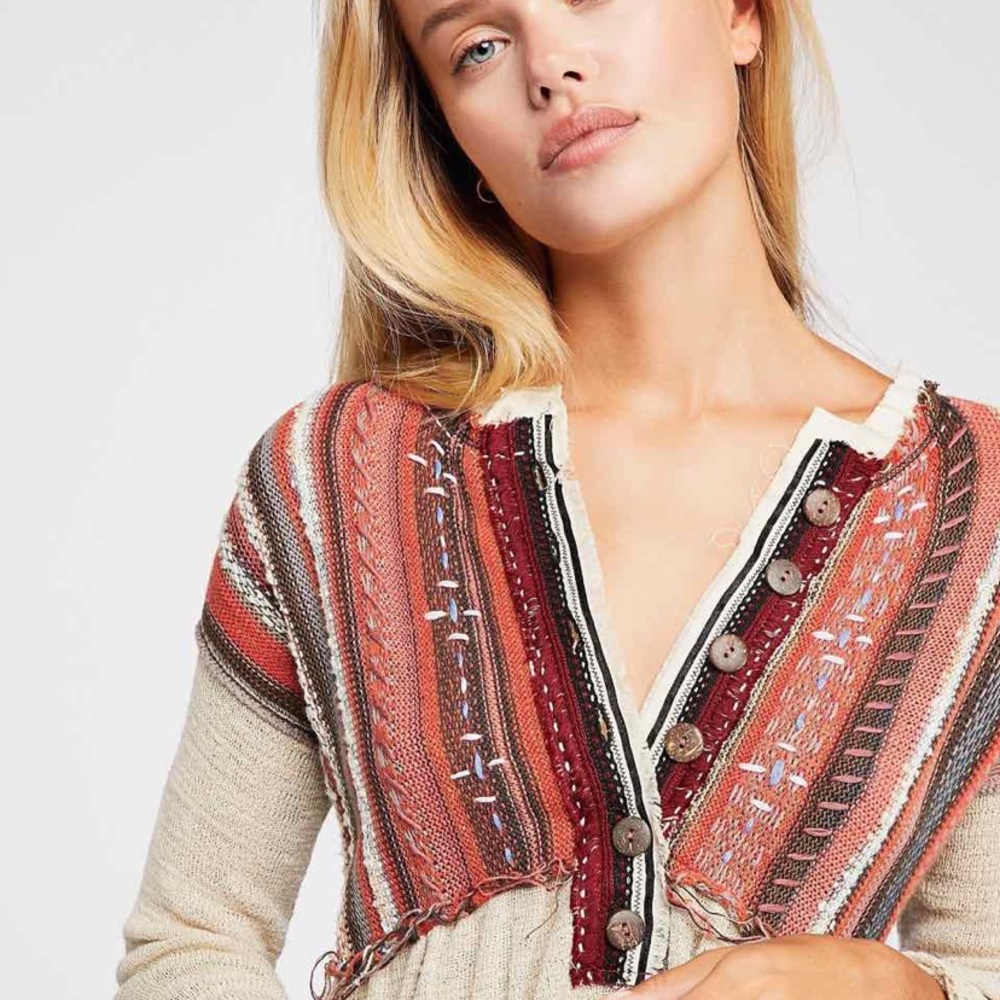 COPY - NWT! FP Free People Meadow Lakes Sweater Sz XS - Picture 2 of 7